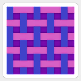 Bi Pride Weave Pattern Sticker